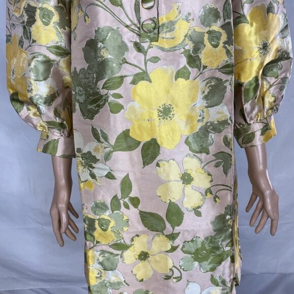 Promander Place Women's Samantha Tapestry Mini Dress Pink/Yellow Size S – Floral - Picture 5 of 9